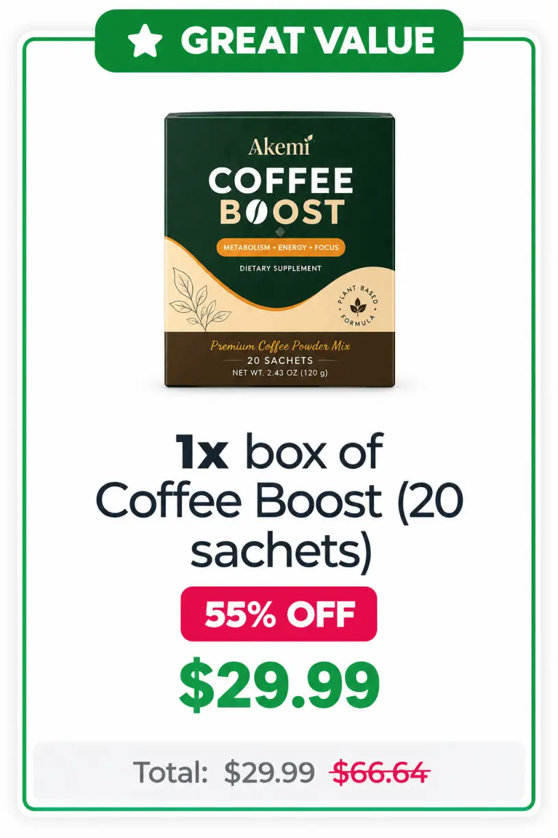 Akemi Coffee Boost offer price 